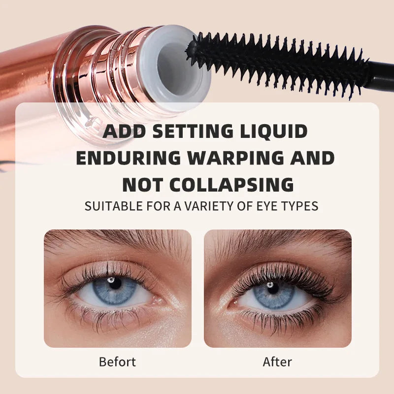 1pcs Black Mascara Eyelashes Mascara Silky Eyelashes Lengthening Eyelashes Makeup Waterproof Mascara Volume Eye Cosmetics