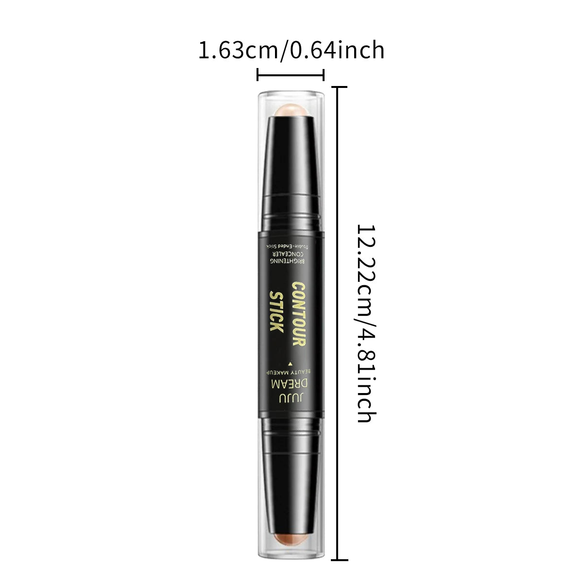 Dual-ended contour stick, facial foundation, concealer, long-lasting dark circles, correcting contour concealer, makeup