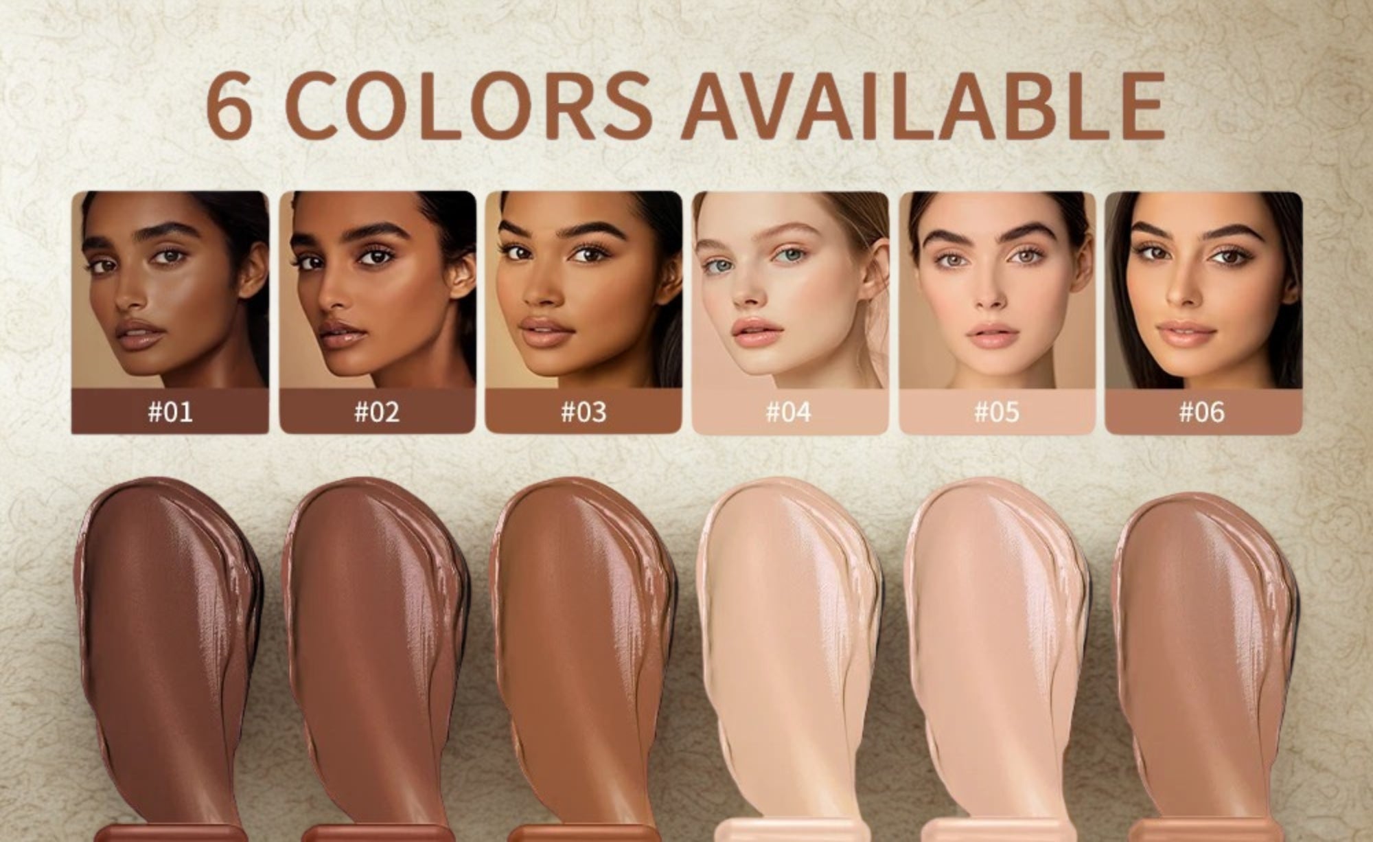 Skin Tint Foundation Stick 6 Colors Balm Serum Boosted Smooth Plumper Hight Coverage Travel Bronze Foundation Stick Makeup