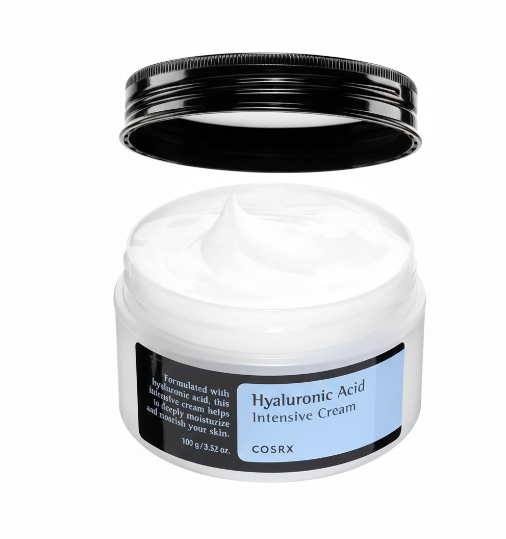 COSRX Hyaluronic Acid Moisturizing Cream, Long-lasting Hydration, Rich Moisturizer for Sensitive Skin 3.52 oz / 100g