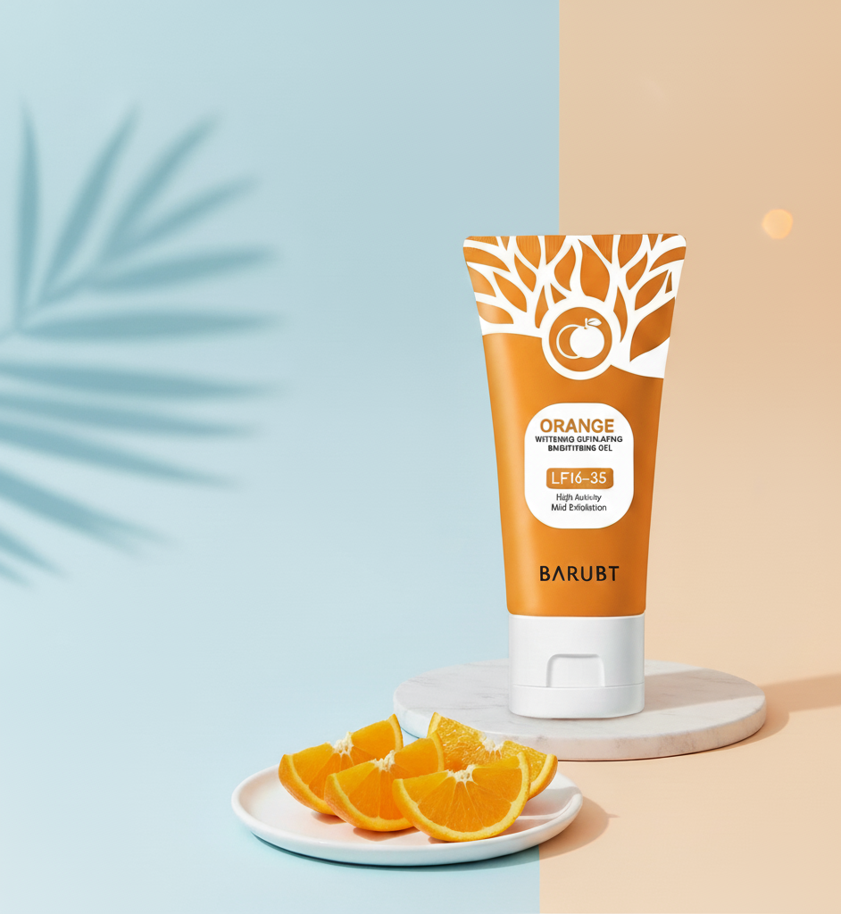 50g Orange Exfoliating Gel For Facial Body Gentle Orange Facial Scrub Body Cleansing Gel Dead Skin Remover Scrub Skin Cleaning