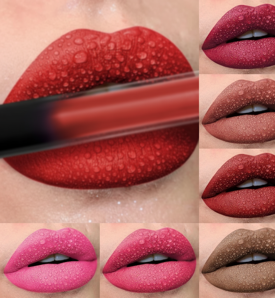 19 colors Matte Velvet Lip Gloss Waterproof Liquid Lipstick Nude Black Lips tint Makeup Lip Glaze Cosmetics Red Lip Stain Beauty