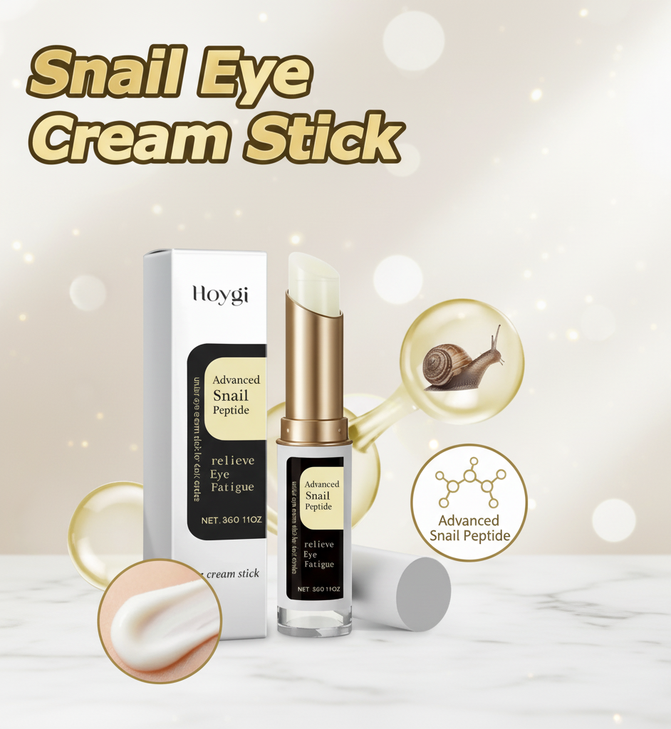 Snail Eye Cream Stick Collagen Fade Fine Lines Wrinkle Lightening Dark Circles Firming Eye Bags Puffiness Moisturizing Eye Cream