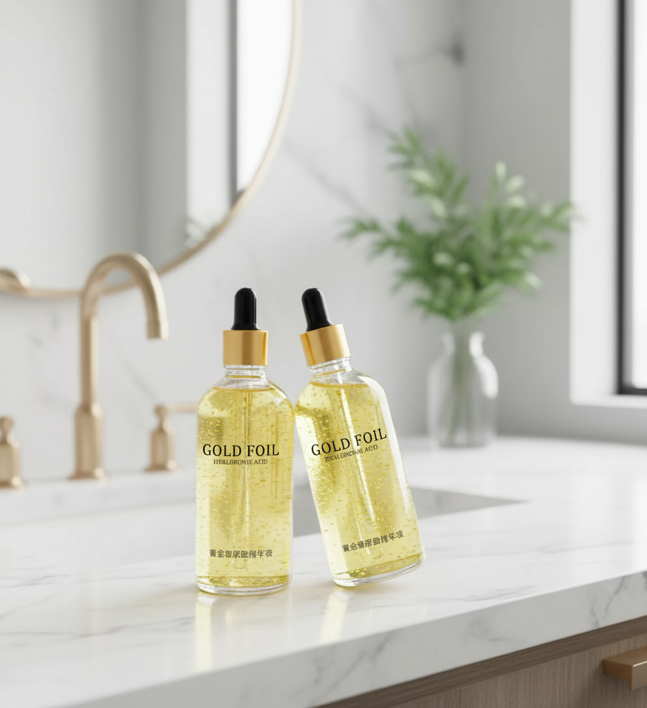 100ml 24k Gold Hyaluronic Acid Nicotinamide Face Serum Anti Aging Facial Lifting Collagen Essence Skin Care Whitening Serum