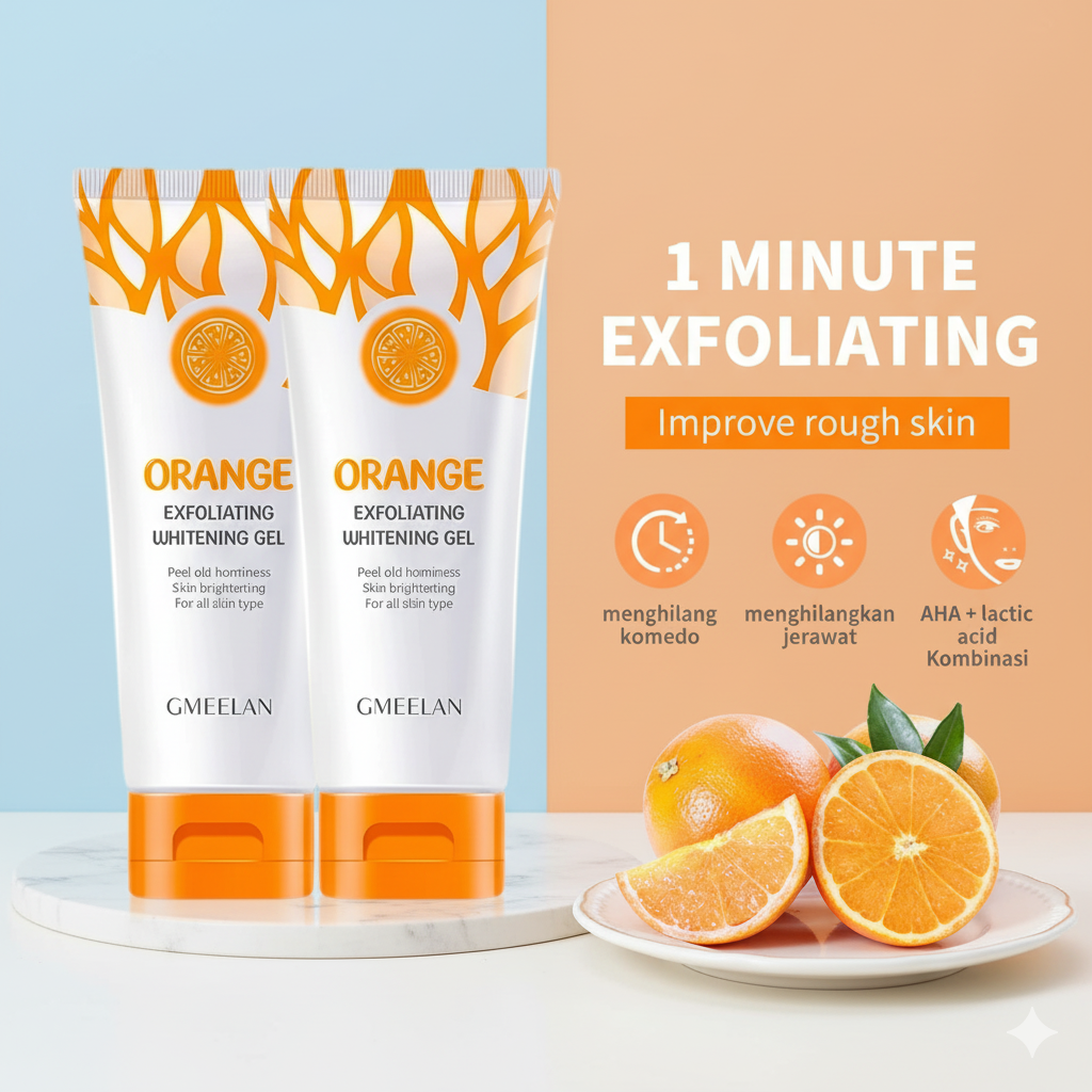 Orange Exfoliating Gel Dead Spot Remover Brighten Peeling 50g Gentle Repair Scrub Whiten Hydrating Moisturizer Korean Skin Care