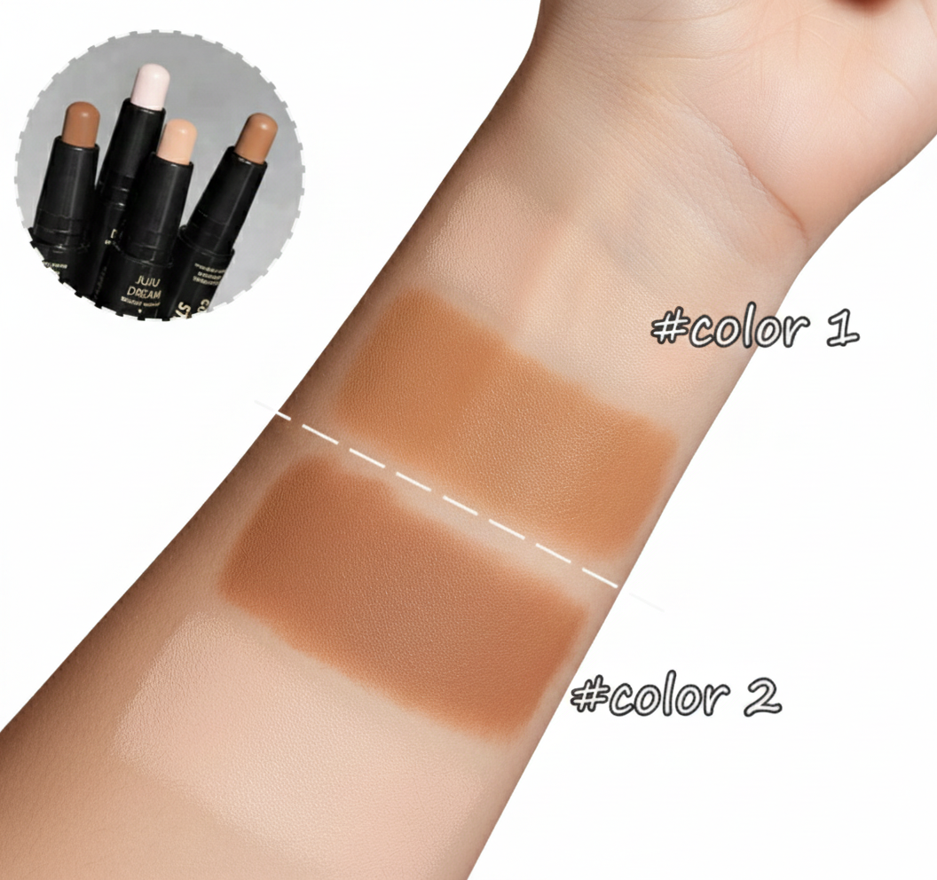 Double-ended dual-purpose high-light trimming stick, three-dimensional contour, nose shadow, facial shape, brighten and trimming
