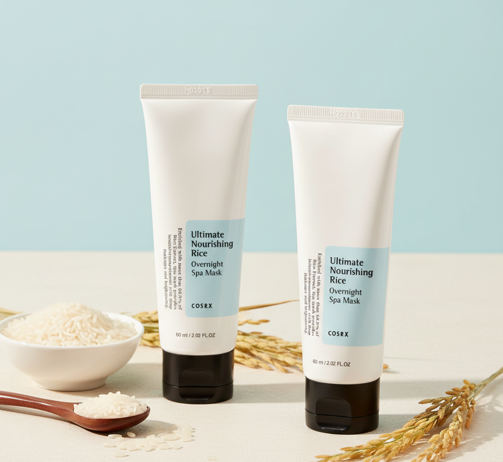 NEW COSRX Ultimate Nourishing Rice Overnight Spa Mask 60mL Shrinking Pore Smoothing Firming Skin Korean Cosmetics