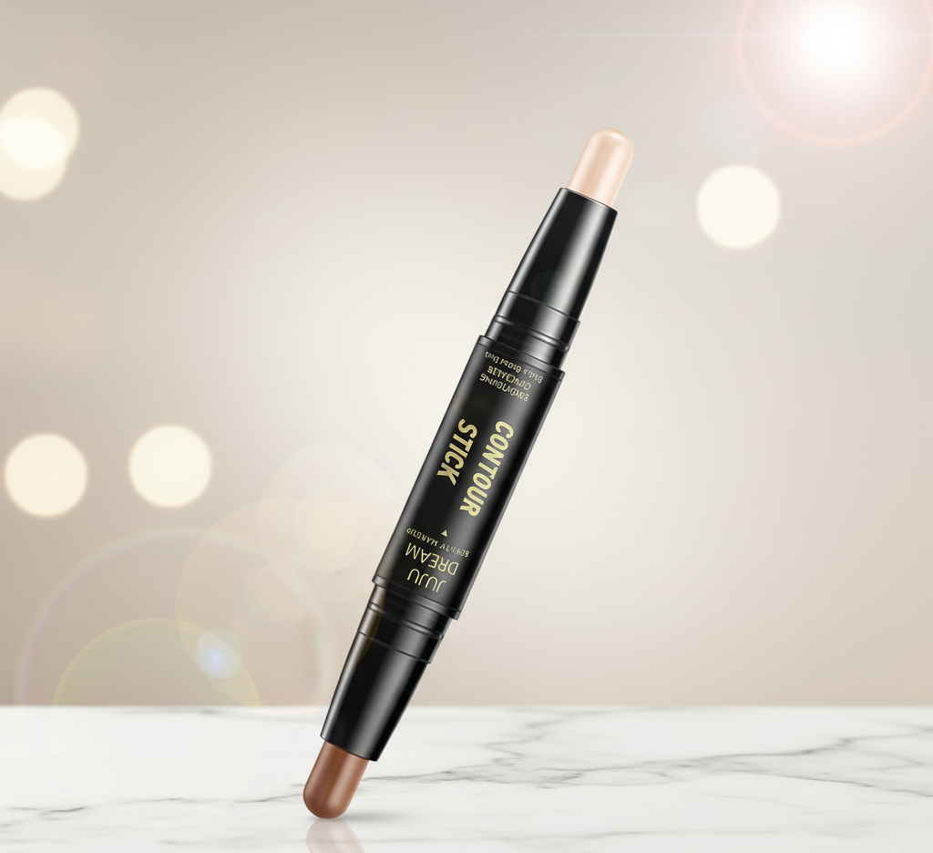 Dual-ended contour stick, facial foundation, concealer, long-lasting dark circles, correcting contour concealer, makeup