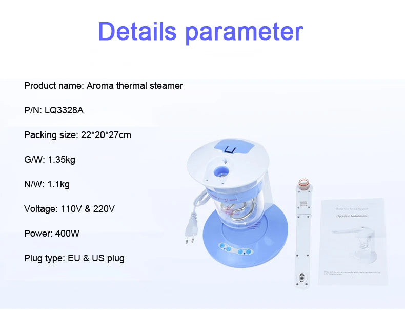 Professional Vaporizer Face Care Facial Thermal Water Steamer Nano Mist Sprayer Nebulizer Ozone Vapor Steam Fogger Beauty Tools