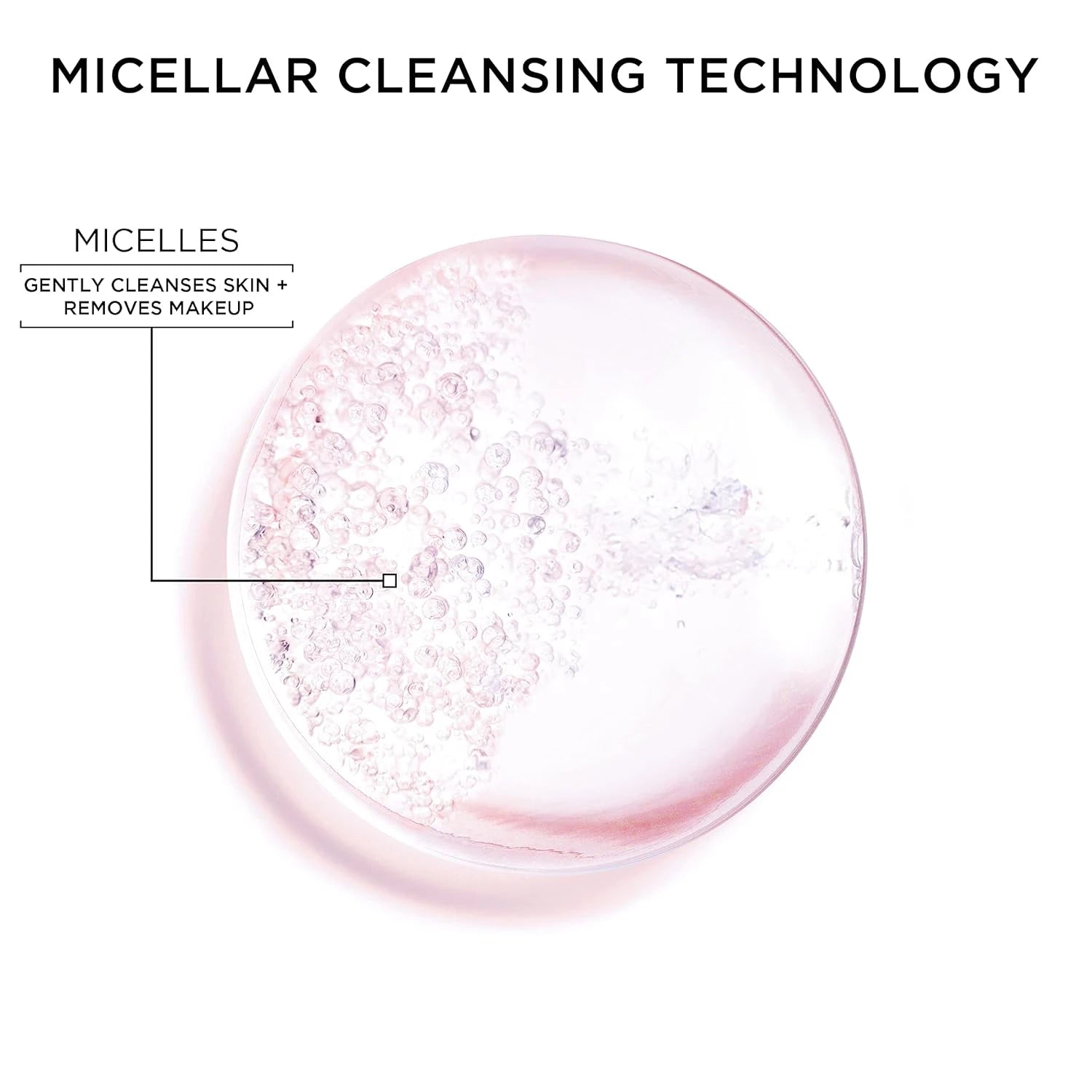 Water Ice Levin Micellar Water: All-In-1 Cleanser & Makeup Remover, No Rinse, for Sensitive Skin, Fragrance-Free, 125g