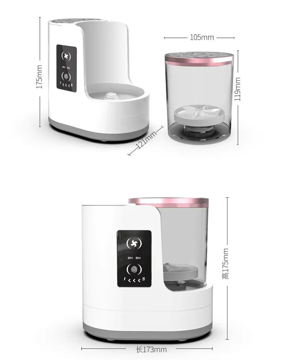 3 IN 1 Electric Makeup Brush Cleaner Machine With Makeup Brush Dryer-Holder-Portable Automatic USB Cosmetic Brushes Cleaner Tool