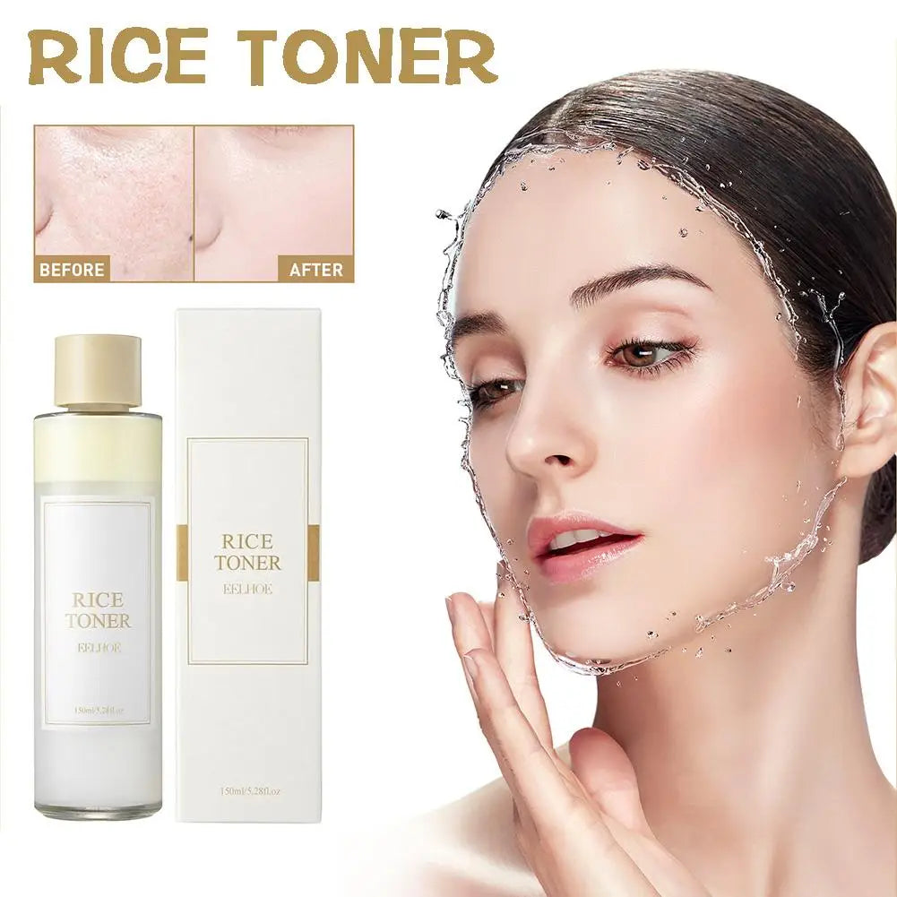 Skin Care Rice Toner Deep Hydrating Repairing Skin Barrier Firming Softening Facial Toner Gentle Safe Quick Absorption Toner