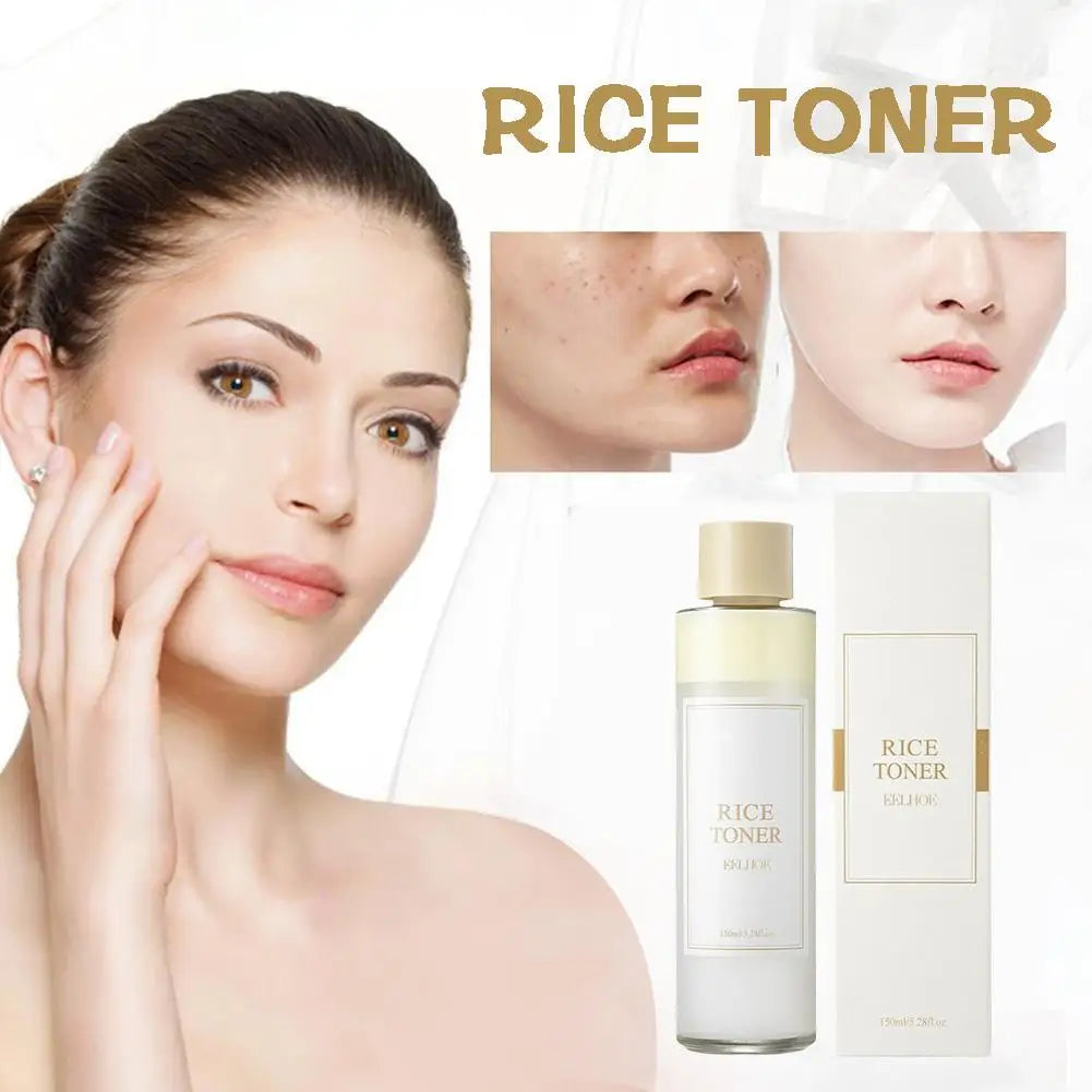 Skin Care Rice Toner Deep Hydrating Repairing Skin Barrier Firming Softening Facial Toner Gentle Safe Quick Absorption Toner