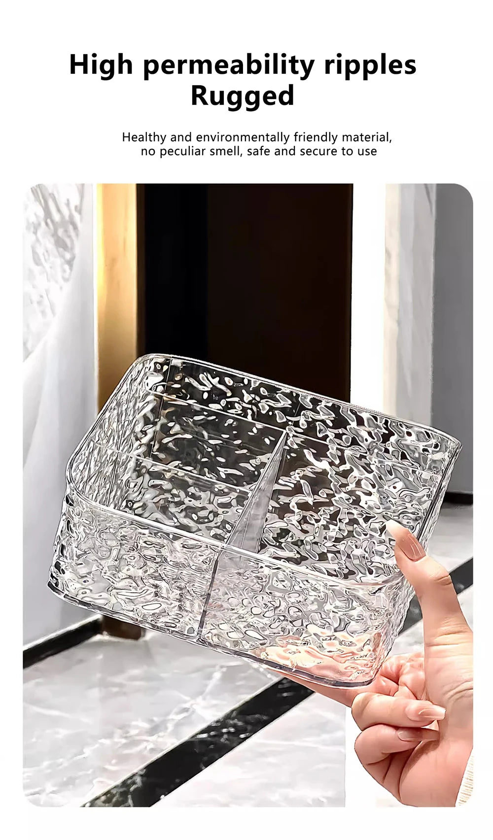 Makeup Storage Organizer Clear Skincare Organiser For Vanity Storage Box For Lipstick Cosmetic Organizer Perfume Holder