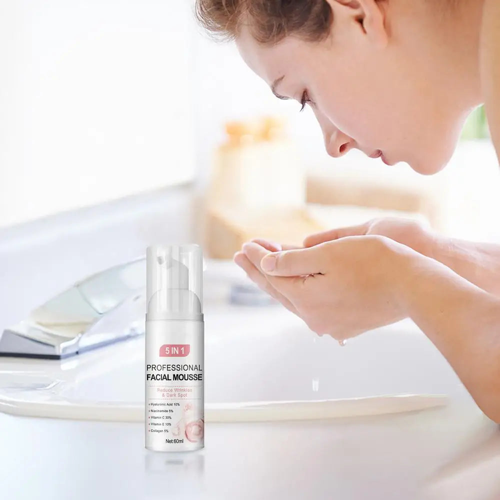 Facial foaming Cleanser Deeply Cleansing Oil Control Moisturizing Blackhead Removal Skin Care Face Wash Foam Cleanser