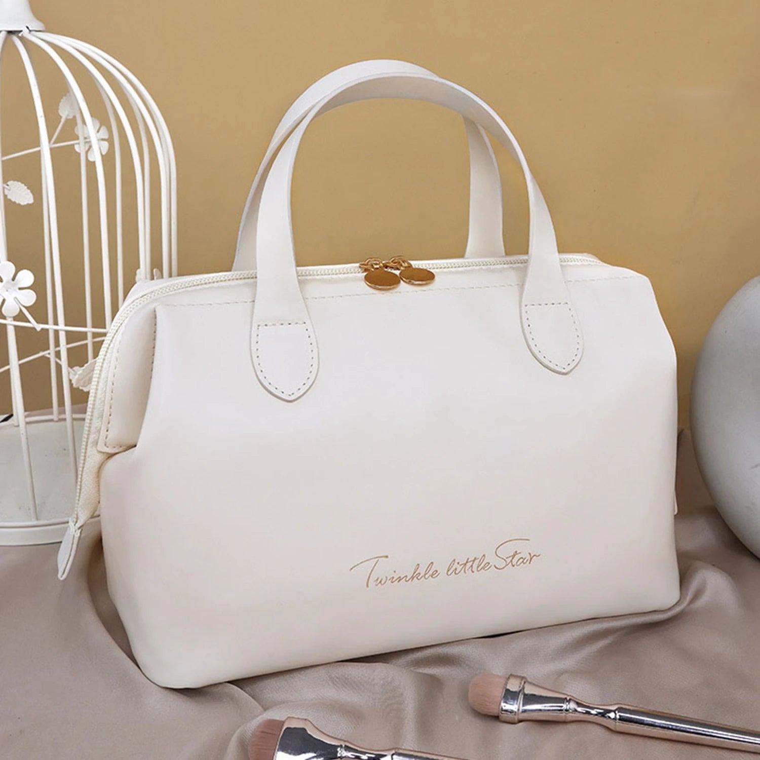 1pc/2pcs Cosmetics Storage Kit Large Capacity Travel Toiletry Bag Makeup Bag Ins Advanced Sense Portable Cosmetic Storage Bag