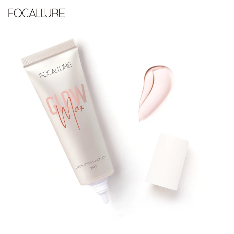 FOCALLURE Pore-Blurring Makeup Primer Refreshing Cream Texture Long Lasting For Skin Moisture Tone Up Face Primer