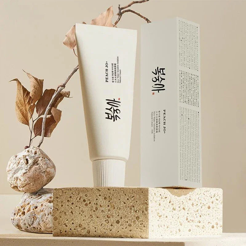 Korean Rice Isolation Cream 50ml Natural Skin Color Concealer Brightens Covers Pores Texture Cream Student' Natural Beauty Cream