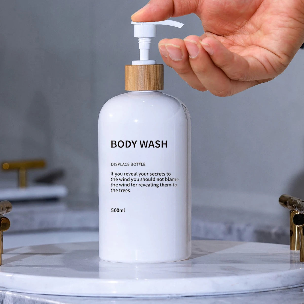 3 Pack Soap Dispenser Shampoo and Conditioner Dispenser Body Wash Shower Bottles Refillable Lotion Dispenser Bottle