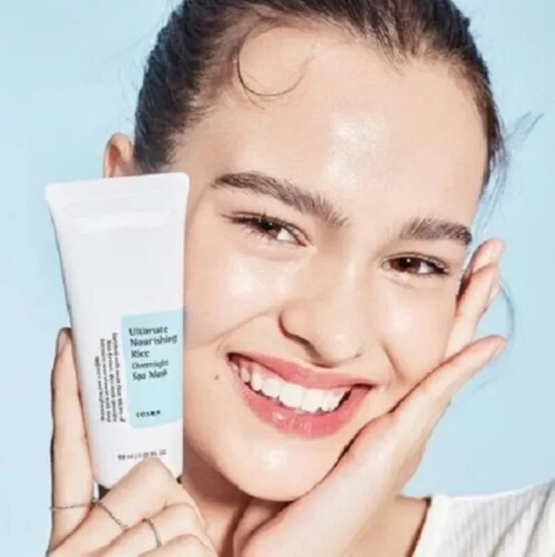 NEW COSRX Ultimate Nourishing Rice Overnight Spa Mask 60mL Shrinking Pore Smoothing Firming Skin Korean Cosmetics