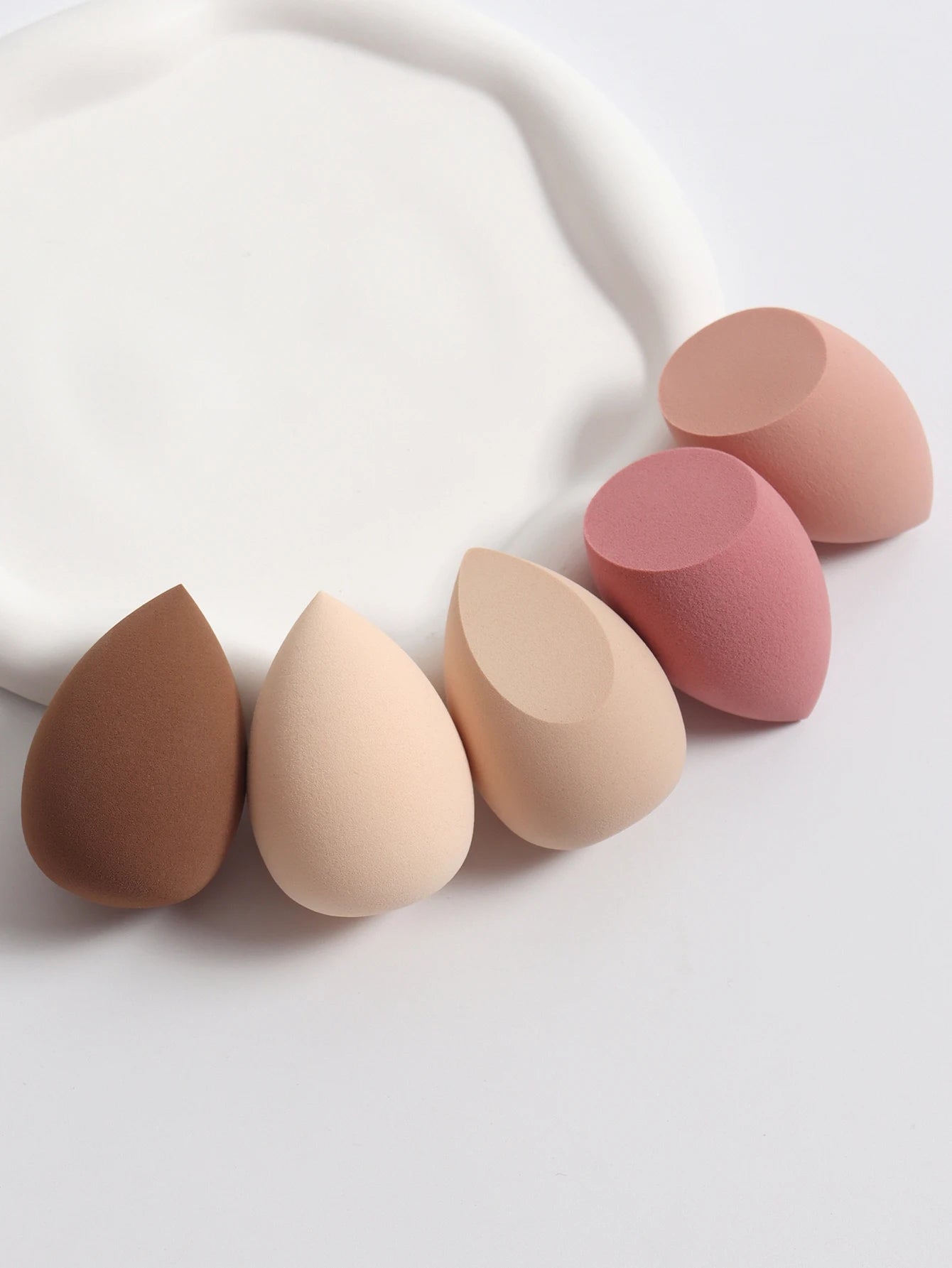 5 Bags of Beauty Eggs Makeup Sponge (Beauty Egg), Foundation Make-Up Mixed Beauty Sponge, Flawless Liquid, Cream and Powder, Mu