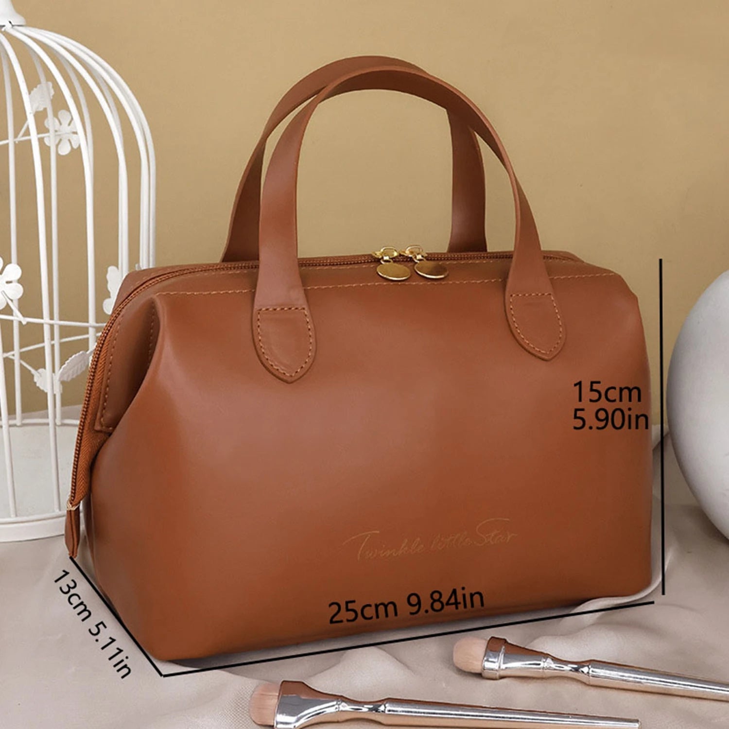 1pc/2pcs Cosmetics Storage Kit Large Capacity Travel Toiletry Bag Makeup Bag Ins Advanced Sense Portable Cosmetic Storage Bag