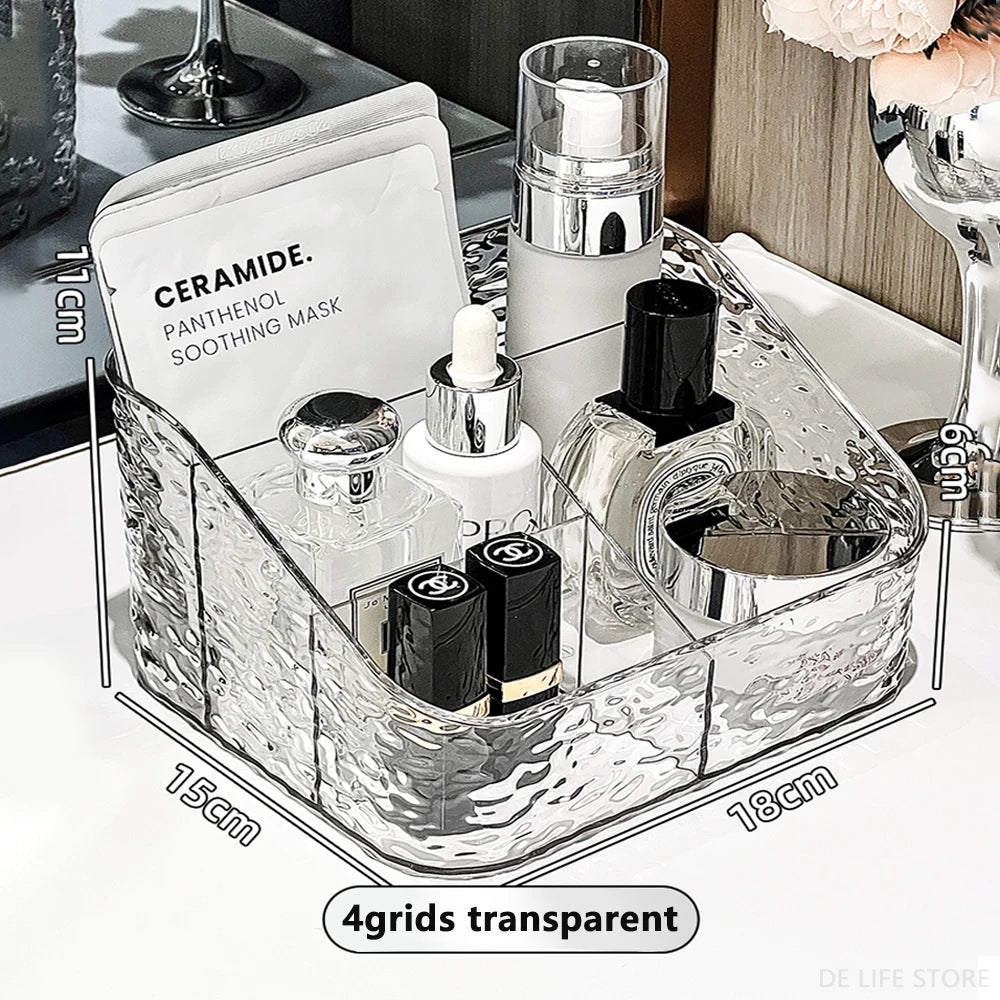 Makeup Storage Organizer Clear Skincare Organiser For Vanity Storage Box For Lipstick Cosmetic Organizer Perfume Holder