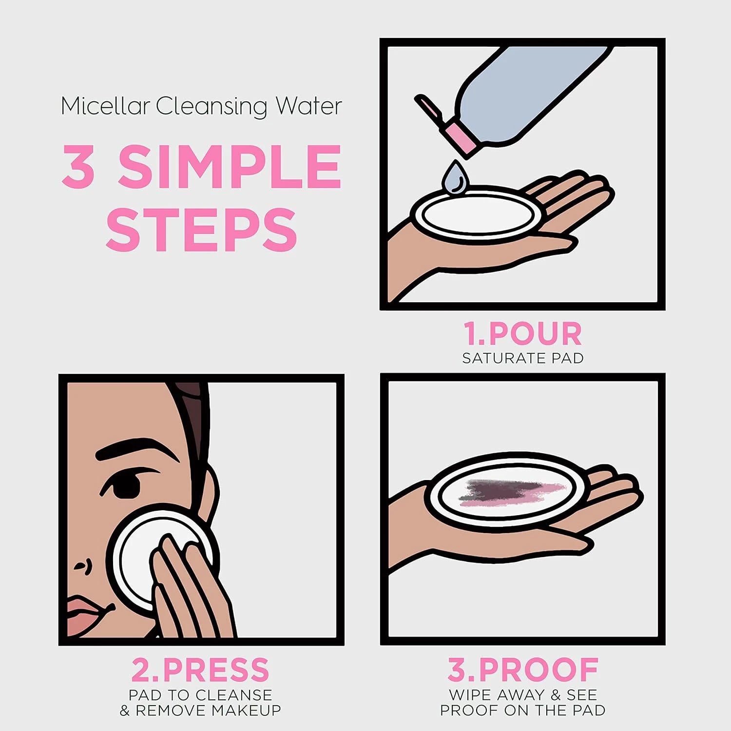 Water Ice Levin Micellar Water: All-In-1 Cleanser & Makeup Remover, No Rinse, for Sensitive Skin, Fragrance-Free, 125g